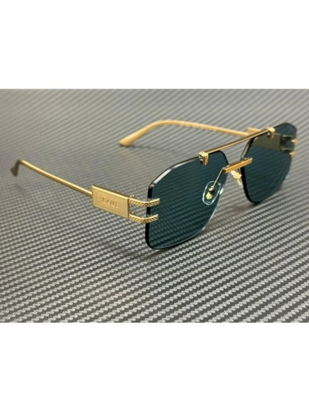 New Versace Men Gold Sunglasses 60-13-140